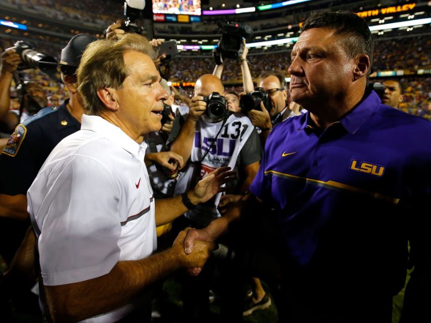 Ed Orgeron vs Nick Saban