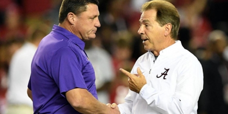 Ed Orgeron and Nick Saban