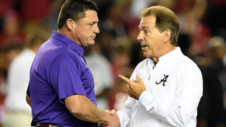 Ed Orgeron and Nick Saban