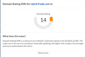 Upicktrade.com Domain Authority